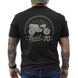 Dax Trail70 Ct70 Vintage Moped Motorbike Retro Men's T-shirt Back Print - Thegiftio