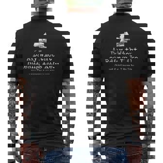 A Day Without Reading Is Like Reading Book Lovers Men's T-shirt Back Print | Mazezy