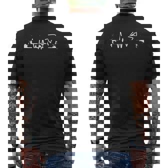 De Natación Heartbeat Divertida De Regalo Para Nadador Camiseta Hombre Estampado Espalda - Regaloses