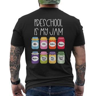 De Profesor De Preescolar Es Mi Mermelada Camiseta Hombre Estampado Espalda - Regaloses