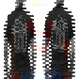 Deathcake バースデーケーキテーマ ケーキローズ ハロウィン メンズTシャツ バックプリント - Kawaiitshirt