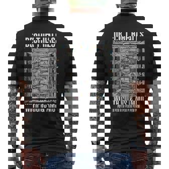 Deck The Halls With Guns & Ammo On Back Men's T-shirt Back Print | Seseable CA