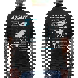 Deinocheirus Fact Sheet Dinosaur Facts Men's T-shirt Back Print - Monsterry