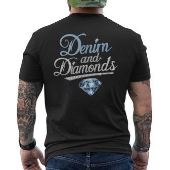 Denim And Diamonds Trendy Fashion Style Men's T-shirt Back Print | Seseable UK