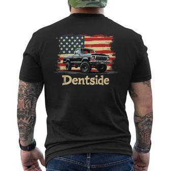 Dentside Classic Truck Dentside Lifted Highboy 4X4 Truck Men's T-shirt Back Print - Thegiftio UK