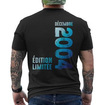 Depuis Décembre 2004 Année 2004 Retro 2004 Édition Limitée T-shirt imprimé au dos - Cadeauxyz