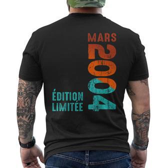 Depuis Mars 2004 Année 2004 Rétro 2004Intage 2004 T-shirt imprimé au dos - Cadeauxyz