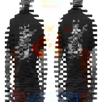 Amusant D'écureuil Jouant De La Guitare Pour Les Amateurs De Musique T-shirt imprimé au dos - Cadeauxyz