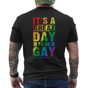 Detti Lgbt Colori Della Bandiera Dell'orgoglio Lgbt T-shirt da uomo con stampa posteriore - Novitaregali