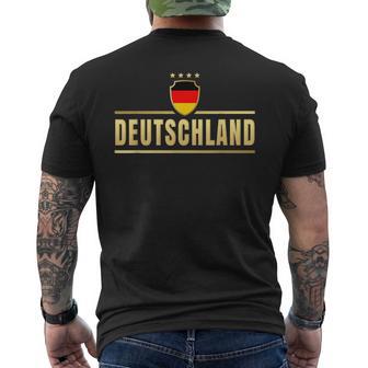 Deutschland Trikot Für Deutschland Retro-Jungen-Deutschland T-Shirt mit Rückendruck - Geschenkecke