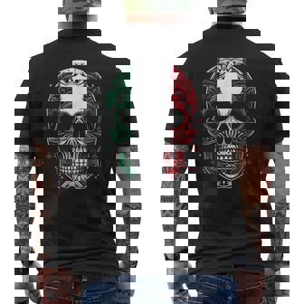 Dia De Los Muertos Drapeau Mexicain Tête De Mort Mexicaine T-shirt imprimé au dos - Cadeauxyz