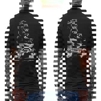 Dibujo De Patines Camiseta Hombre Estampado Espalda - Regaloses