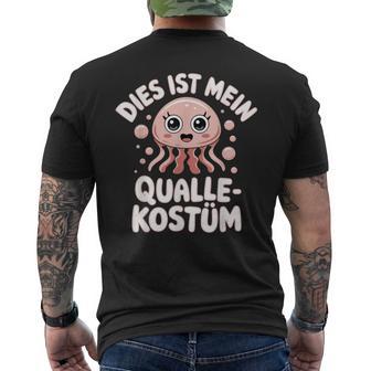 Dies Ist Mein Qualle-Kostüm Quallen Damen Kostüm Unterwasser T-Shirt mit Rückendruck - Geschenkecke