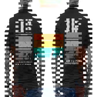 Dilf Pesca Dilf Damn I Love Fishing Dilf Mariti Pesca T-shirt da uomo con stampa posteriore - Novitaregali