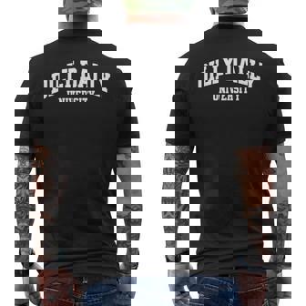 Dilly Dally University Men's T-shirt Back Print - Monsterry