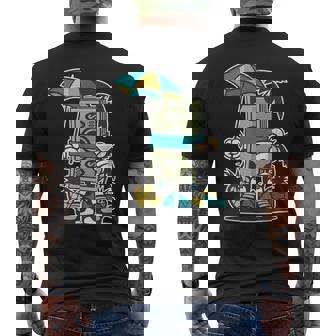 Dinero De Dibujos Animados Camiseta Hombre Estampado Espalda - Regaloses