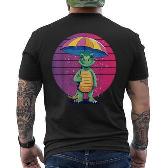 Dino Drôle Avec Dinosaures Parapluie Dinosaure Paléontologie T-shirt imprimé au dos - Cadeauxyz