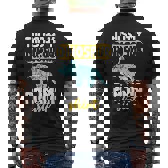 This Is My Dinosaur Pajama Dinosaur Pajamas Men's T-shirt Back Print | Mazezy