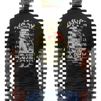 Dinosaur Trainer Halloween Costume Retro Dino Outline Men's T-shirt Back Print | Seseable CA