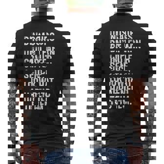 Dinosaurs Didn't Learn Computer Science Teacher Men's T-shirt Back Print | Mazezy