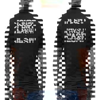 Dio Esiste Ma Nonei Tu T-shirt da uomo con stampa posteriore - Novitaregali