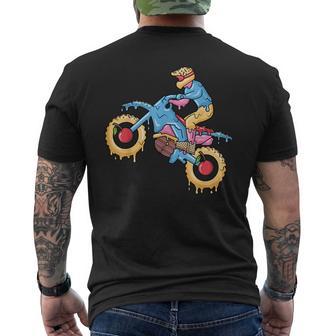 Dirt Bike Drip Motocross Boys Dripping Dirt Biking Men's T-shirt Back Print - Thegiftio UK