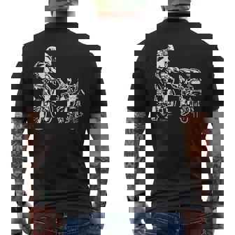 Dirt Bike Moto Motocross Padre Biker Figlio Figlio Papà T-shirt da uomo con stampa posteriore - Novitaregali