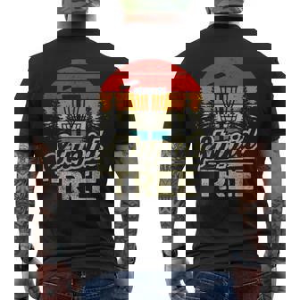 Disc Golf Stupid Tree Disc Golf Men's Back Print T-Shirt | Mazezy