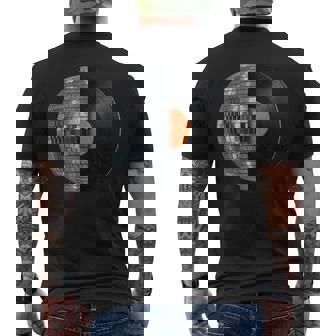 Disco Ball Lp Vinyl Record – Retro 70S Vintage Music Men's T-shirt Back Print - Monsterry