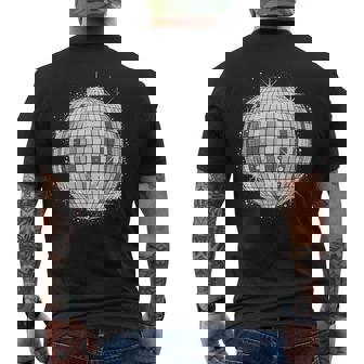 Disco Ball Party Print Men's T-shirt Back Print - Thegiftio