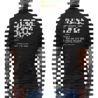 Divertente Aussie Dad Definizione Australianhepherd Dog Dad T-shirt da uomo con stampa posteriore - Novitaregali