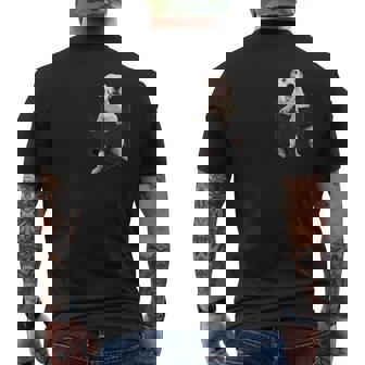 Divertente Dogo Argentino Cane In Pocket Dogo Argentino Lovers T-shirt da uomo con stampa posteriore - Novitaregali