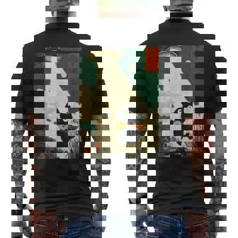 Divertente Gatto Giapponese Rapimento Ufo Ufo Chitarra Ukulele Musica T-shirt da uomo con stampa posteriore - Novitaregali