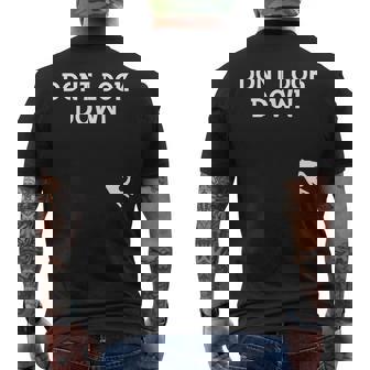 Divertente Regalo Di Amicizia Don't Look Down T-shirt da uomo con stampa posteriore - Novitaregali