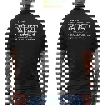 Divertida De Regalo Deacerdote Católico Camiseta Hombre Estampado Espalda - Regaloses