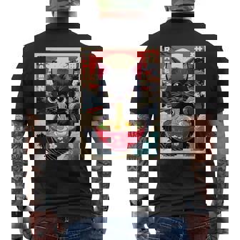 Divertidas S Gráficas Japonesas Con Diseño De Gato Ramen Regalos De Anime Kawaii Manga Larga Camiseta Hombre Estampado Espalda - Regaloses