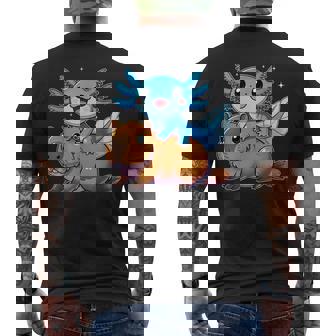 Divertido Ajolote Y Capibara Lindo Animal Kawaii Camiseta Hombre Estampado Espalda - Regaloses