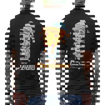 Divertido Pizza Pijama Pizzajama Dibujos Animados Camiseta Hombre Estampado Espalda - Regaloses