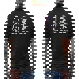 Docteur Oncologue Oncologist Licorne Dabbing T-shirt imprimé au dos - Cadeauxyz