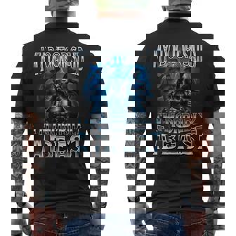 My Doctor Said I'm Morbidly A Beast Alpha Wolf Meme Men's T-shirt Back Print - Thegiftio