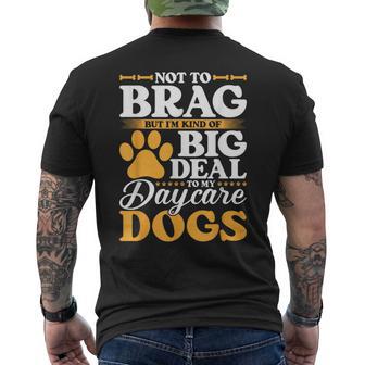 Dog Daycare Dog Worker Doggie Daycare Worker Men's T-shirt Back Print - Thegiftio UK