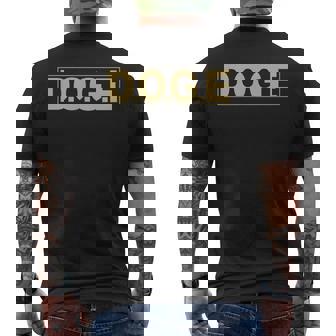 Doge DOGE 政府省 効率性 Meme メンズTシャツ バックプリント - Kawaiitshirt