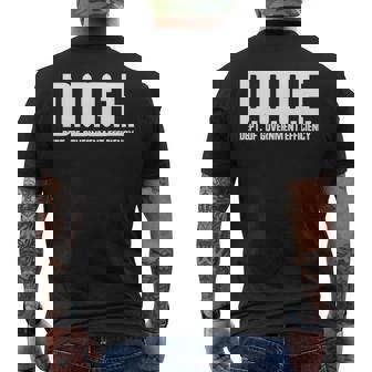 DOGE 政府効率省 Doge 長袖tシャツ メンズTシャツ バックプリント - Kawaiitshirt