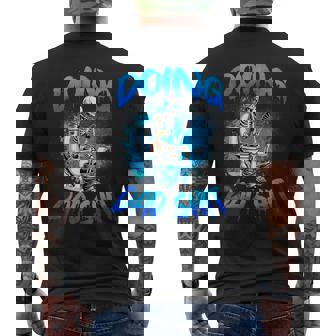 Doing Dad Shit Skeleton Toilet Fathers Day Dad Shit Men's T-shirt Back Print - Monsterry