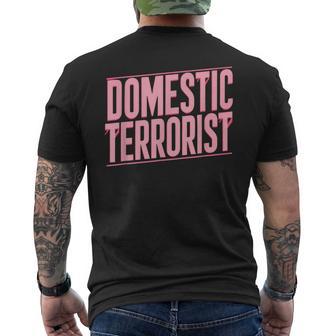 Domestic Terrorist Men's T-shirt Back Print - Thegiftio UK