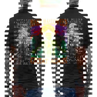 Donald Trump Zombie Make Halloween Great Again Trump Costume Men's T-shirt Back Print - Thegiftio