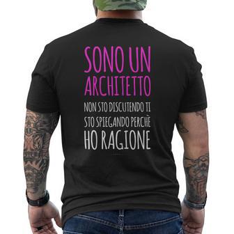 Donna Architetto Donna Regalo Laurea Architettura T-shirt da uomo con stampa posteriore - Novitaregali