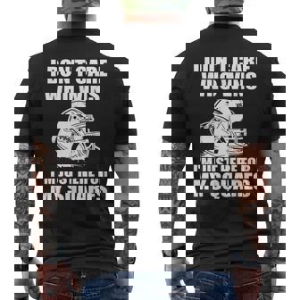 I Don't Care Who Wins I'm Just Here For My Squares Men's T-shirt Back Print - Monsterry