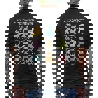 Don't Ghost Your Feelings Mental Health Awareness Halloween Men's T-shirt Back Print | Mazezy