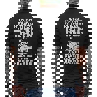 I Don't Just Ride The Crazy Train I'm The Engineer Train Men's T-shirt Back Print - Monsterry